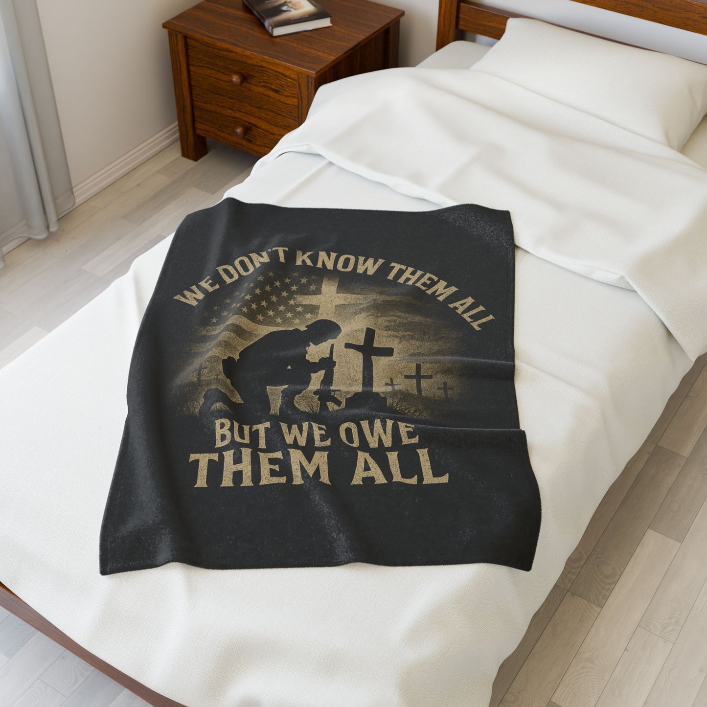 Plush Blanket - Patriotic Veterans Tribute