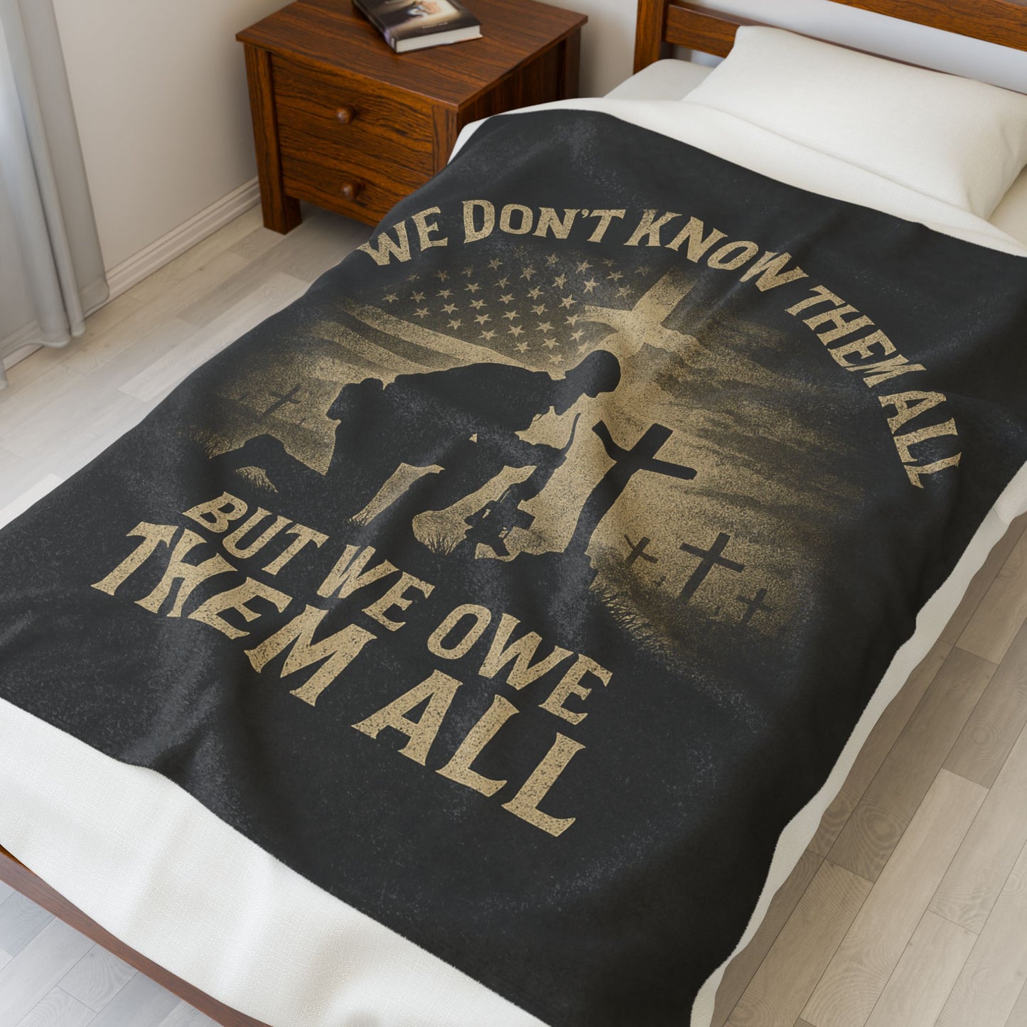 Plush Blanket - Patriotic Veterans Tribute