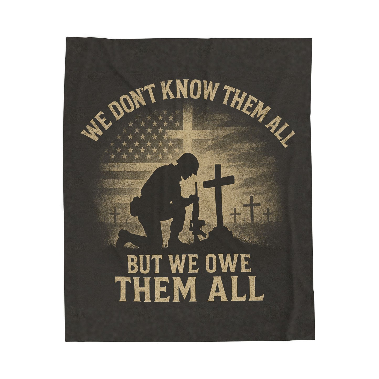 Plush Blanket - Patriotic Veterans Tribute