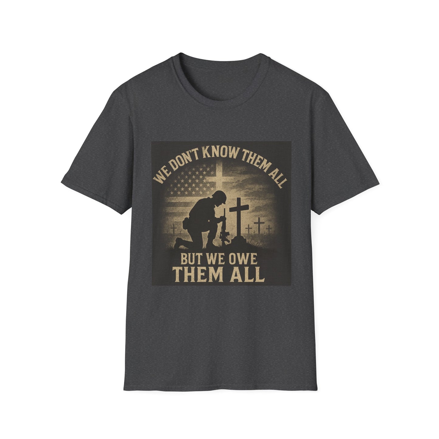 Honor Our Heroes Unisex Softstyle T-Shirt - Memorial Day & Veterans Day Tribute