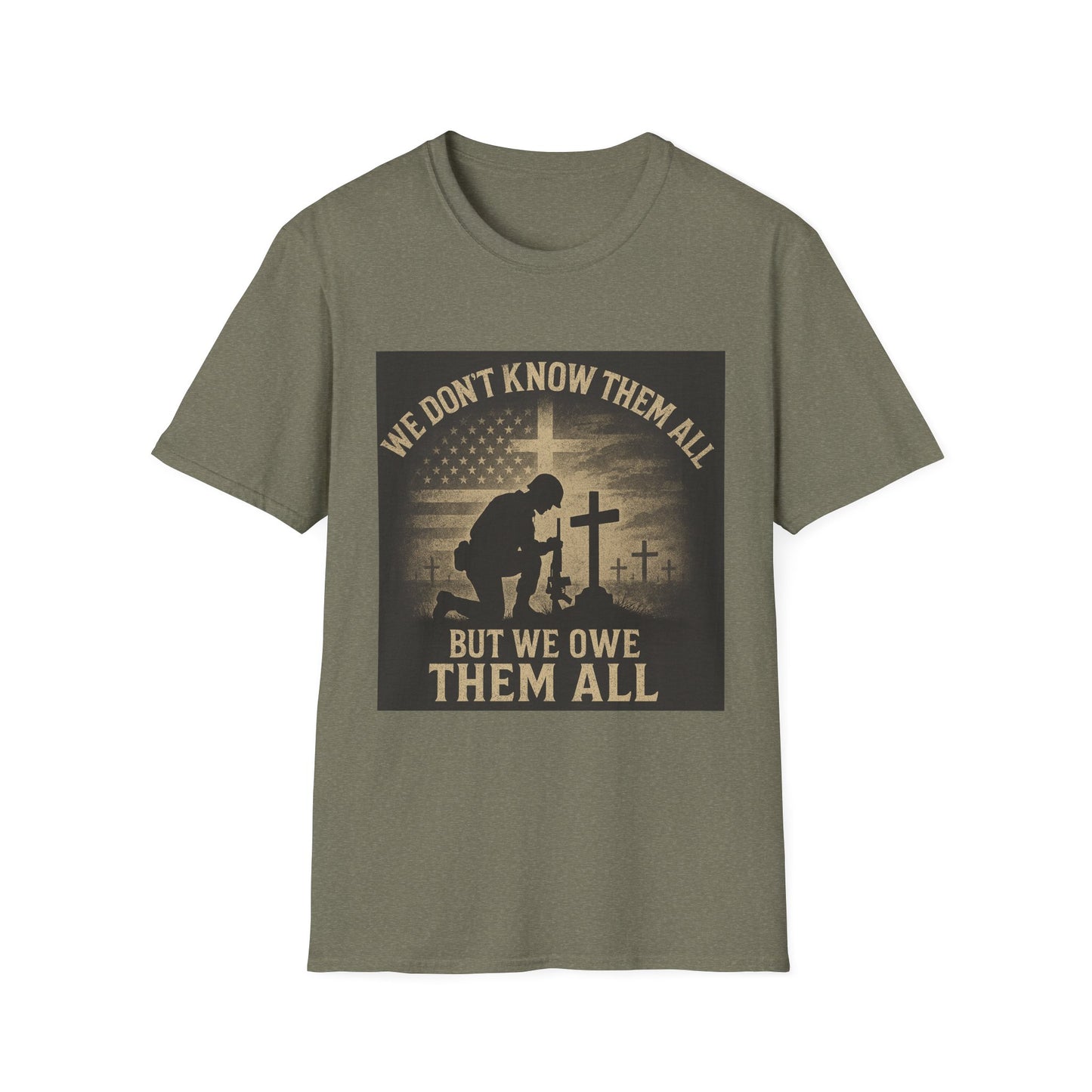 Honor Our Heroes Unisex Softstyle T-Shirt - Memorial Day & Veterans Day Tribute
