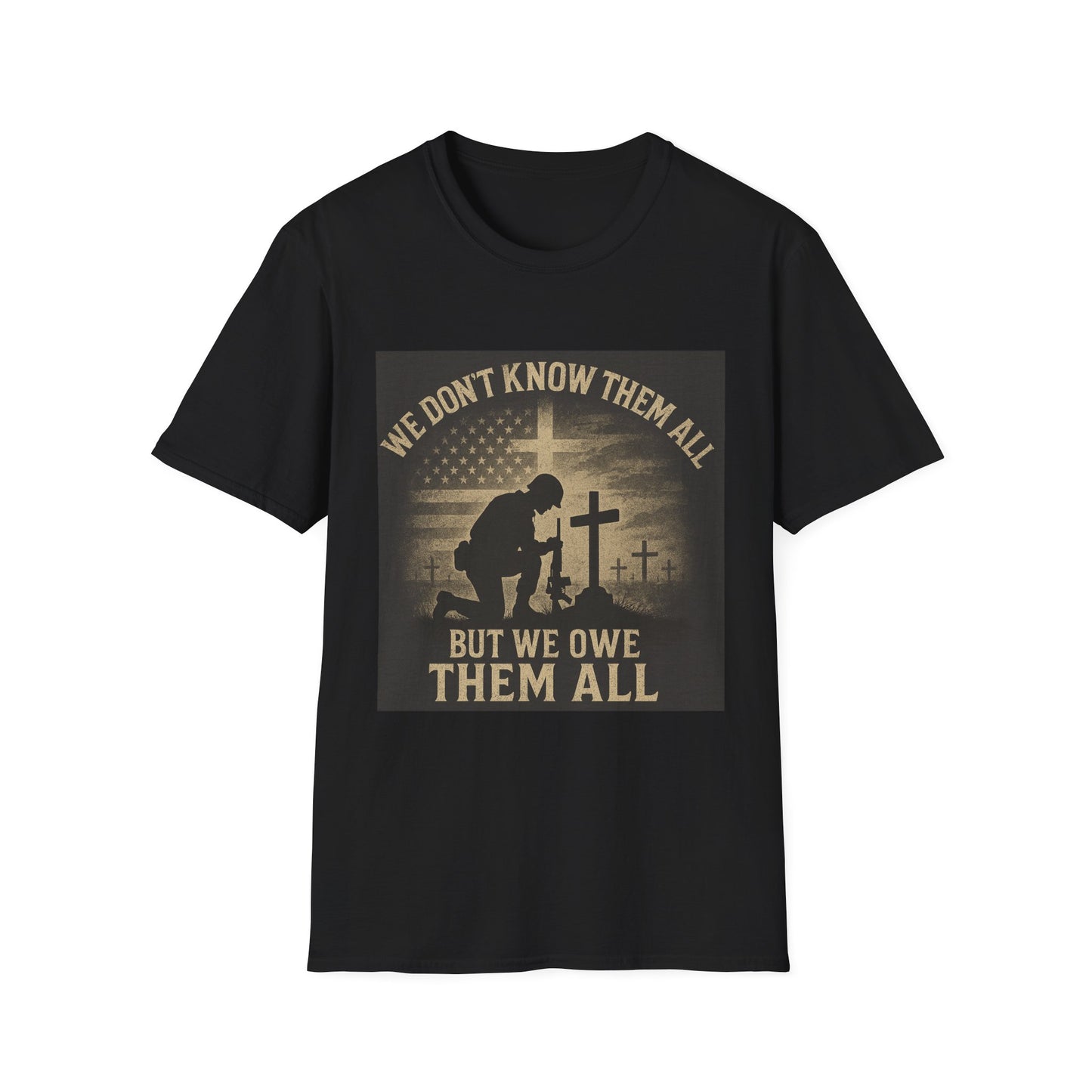 Honor Our Heroes Unisex Softstyle T-Shirt - Memorial Day & Veterans Day Tribute