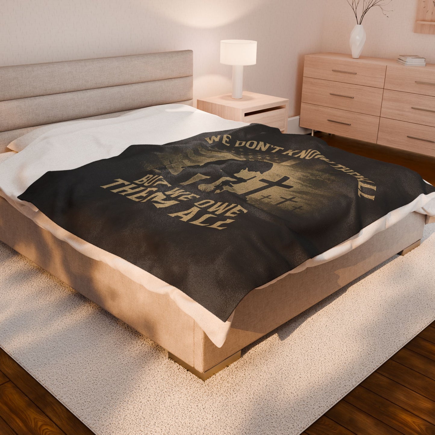 Plush Blanket - Patriotic Veterans Tribute