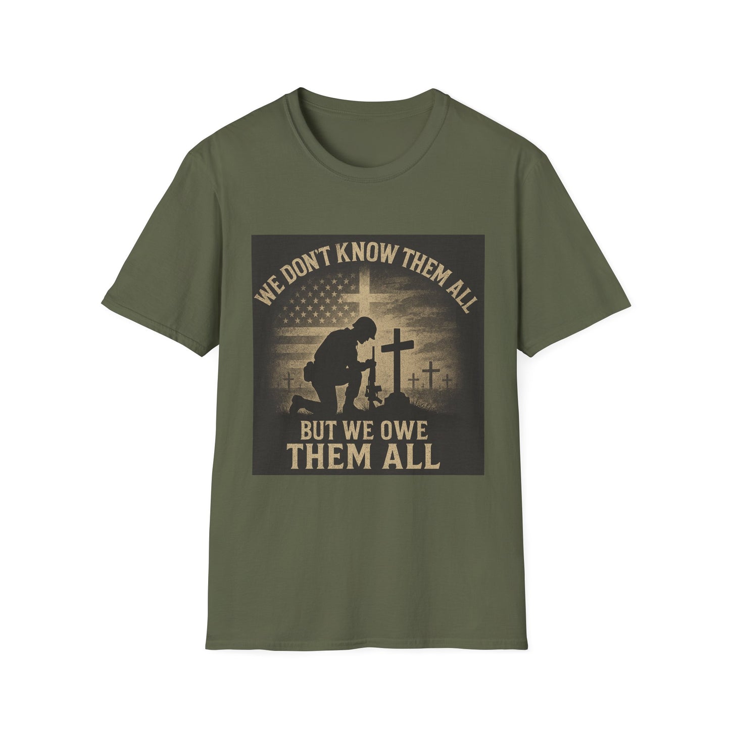 Honor Our Heroes Unisex Softstyle T-Shirt - Memorial Day & Veterans Day Tribute