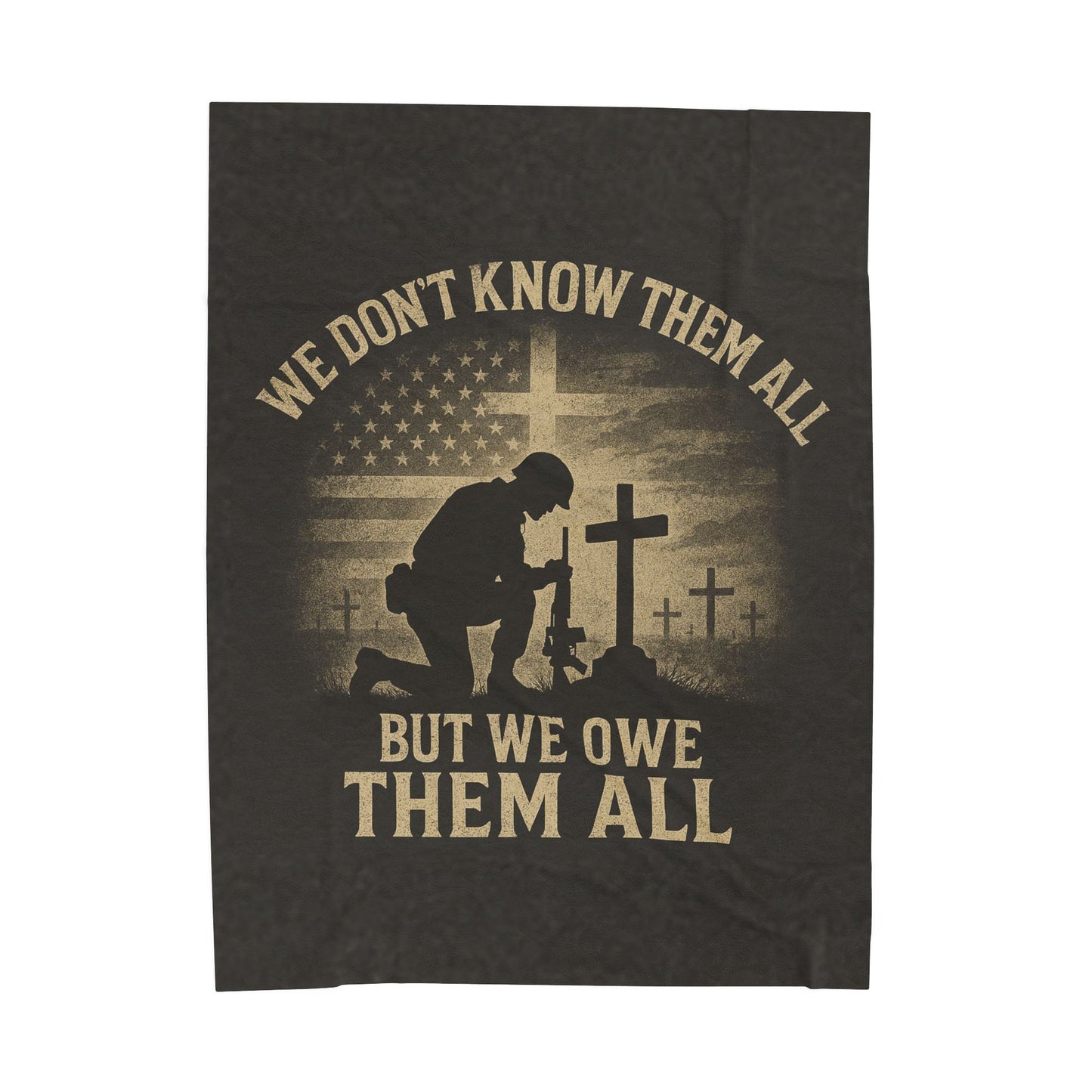 Plush Blanket - Patriotic Veterans Tribute