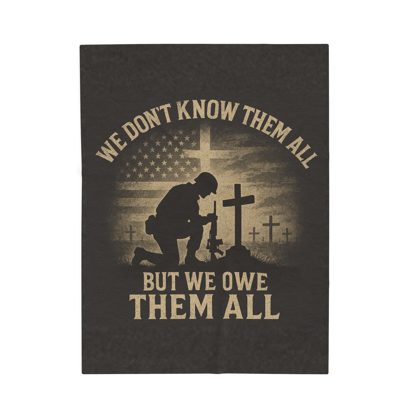 Plush Blanket - Patriotic Veterans Tribute