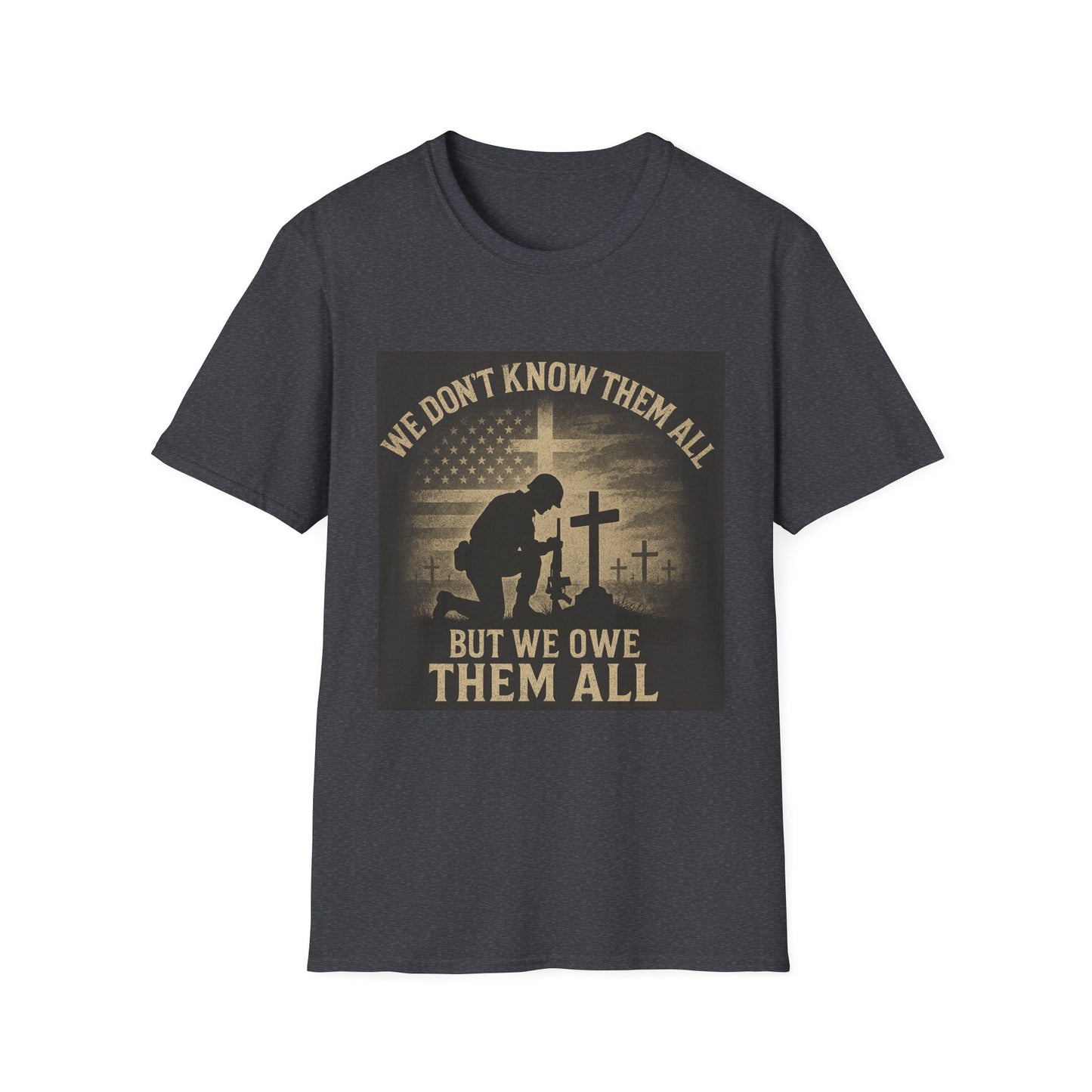 Honor Our Heroes Unisex Softstyle T-Shirt - Memorial Day & Veterans Day Tribute