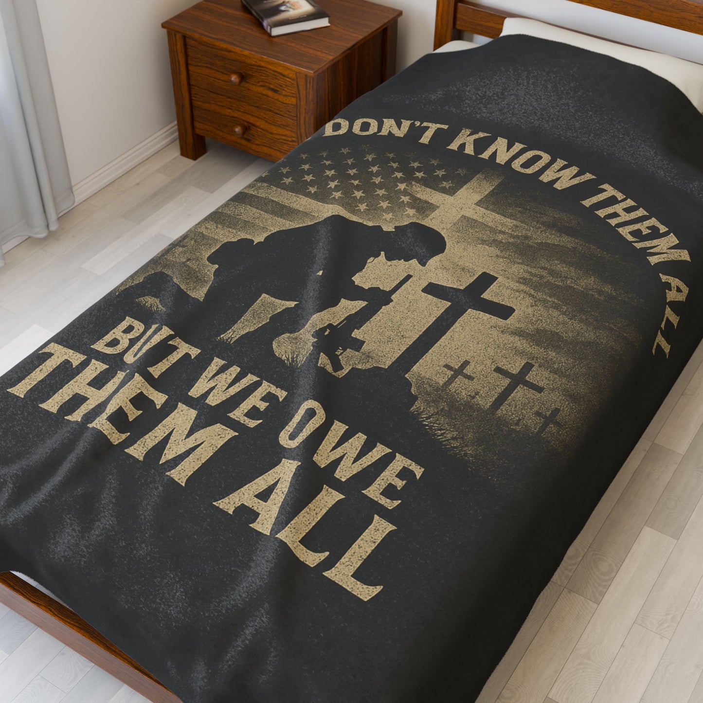 Plush Blanket - Patriotic Veterans Tribute