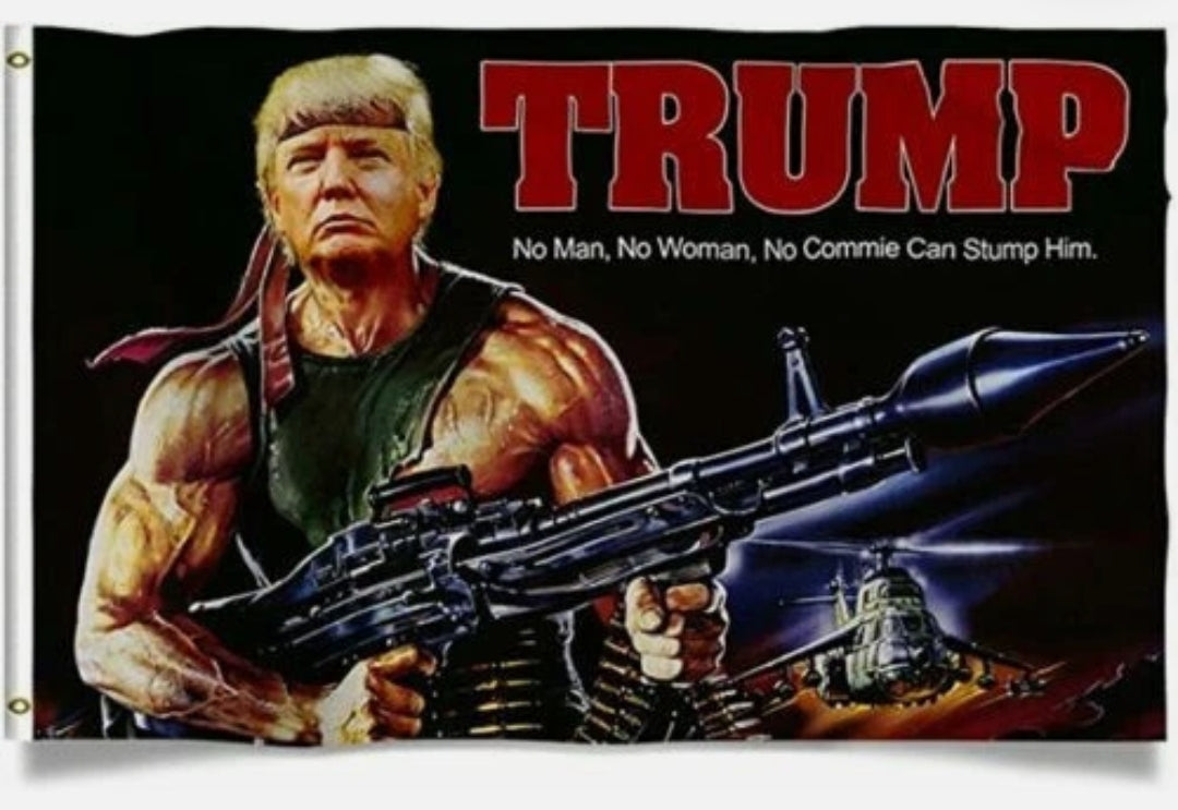 Rambo Trump Flag 3' by 5'