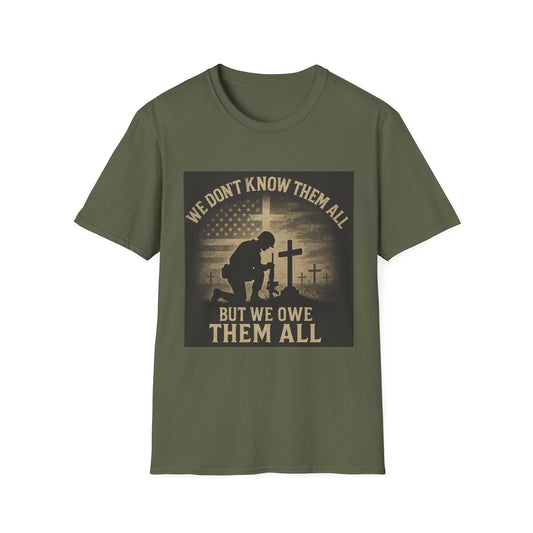 Honor Our Heroes Unisex Softstyle T-Shirt - Memorial Day & Veterans Day Tribute
