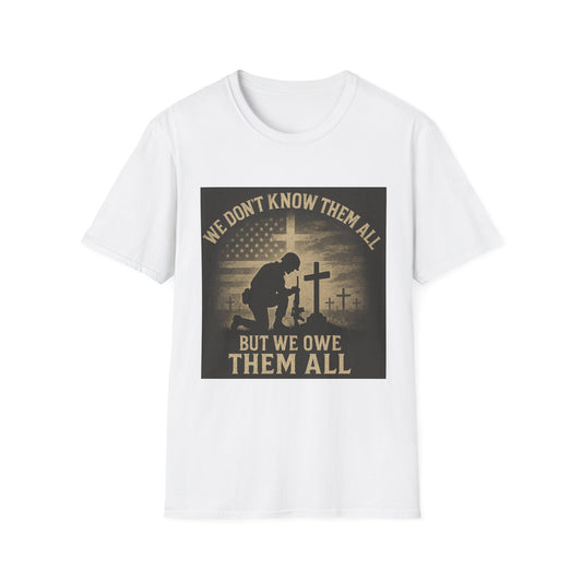 Honor Our Heroes Unisex Softstyle T-Shirt - Memorial Day & Veterans Day Tribute