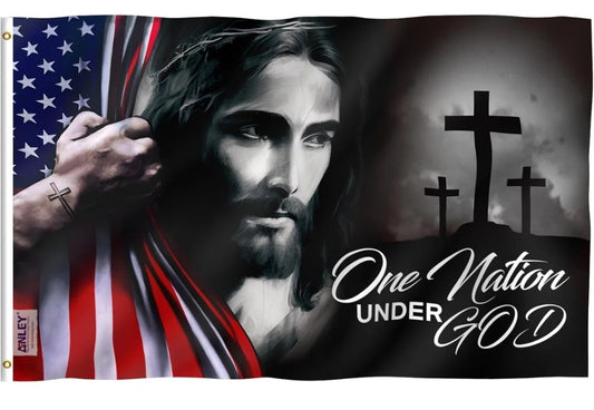 One Nation Under God 3' by 5' flag